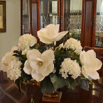 Faux Silk Arrangement in Vase