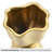 Charmaine 10" Cinched Knot Ceramic Gold Vase-605020593