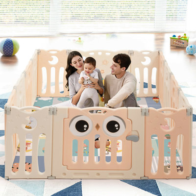 Barrière de sécurité pliable pour 14 enfants