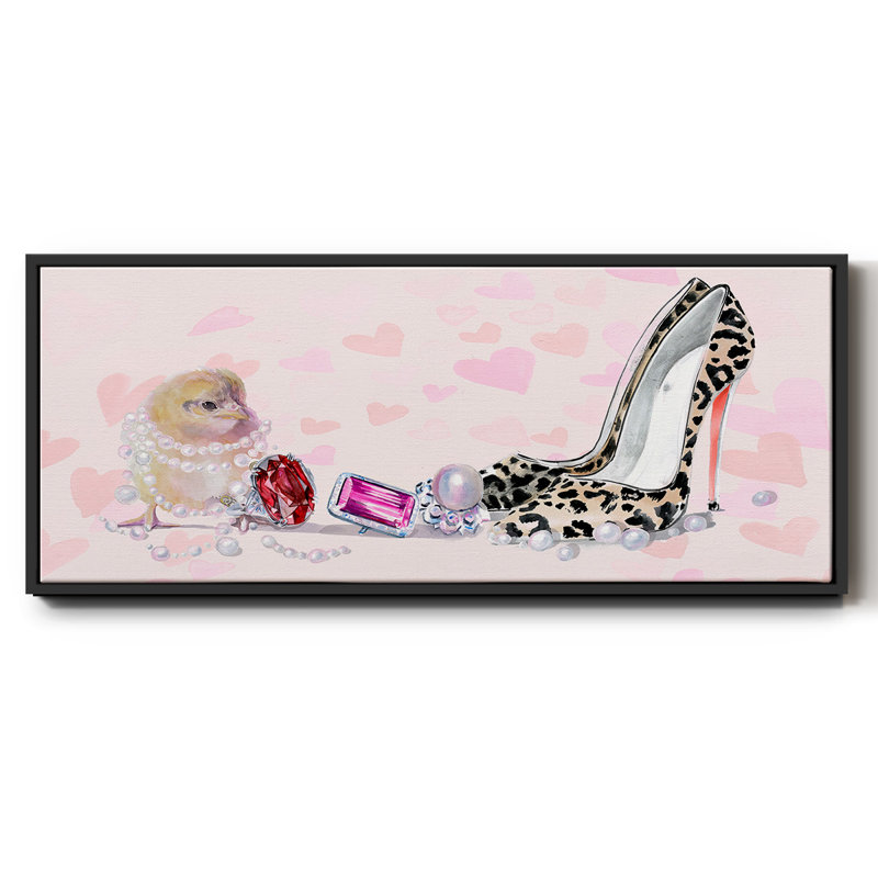 Cute Couture Collection D- Framed Canvas