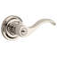 Curve Keyed Door Lever with Traditional Round Rose-21454294-22034269
