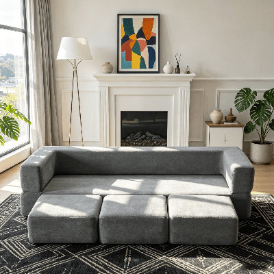 Compression Packed Modular Sofa Bed