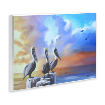 «Vivid Pelican Trio» par D. Rust