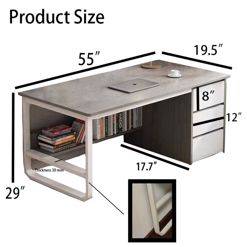 Iain Metal Base Computer Desk