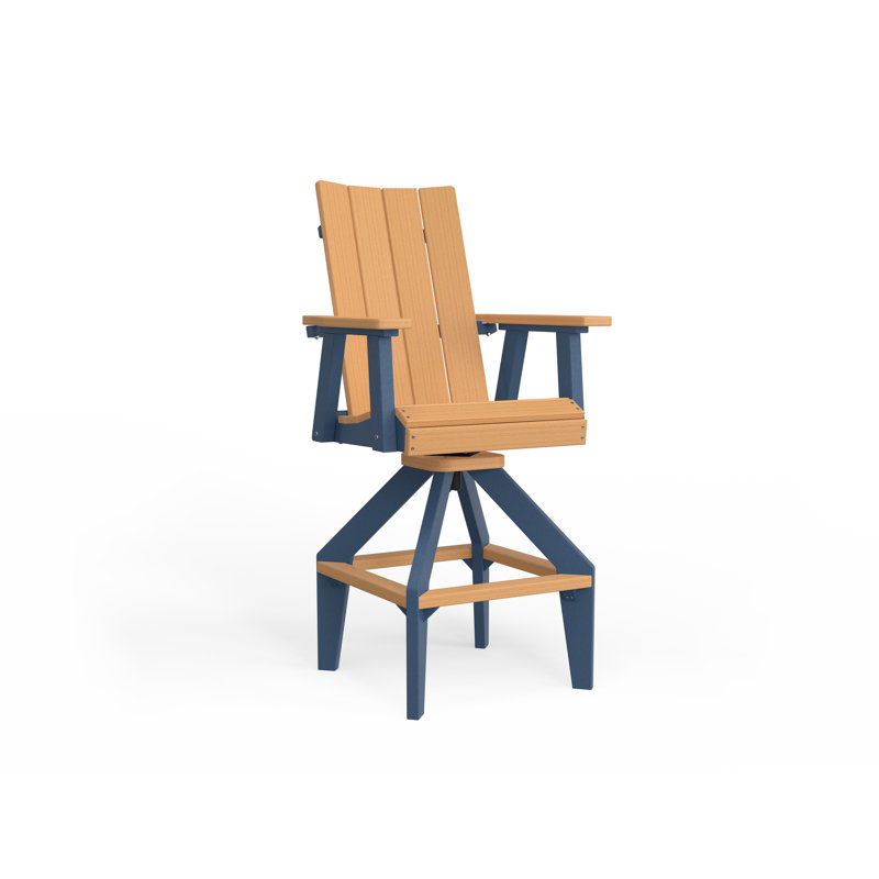 SOL Outdoor Bar Stool, Slate, White
