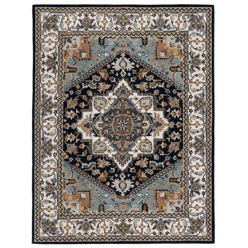 Tapis oriental en laine touffeté à la main Heritage, Rectangle de 10 pi x 14 pi