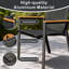 MIMO 4-Piece Aluminium Dining Chair Set