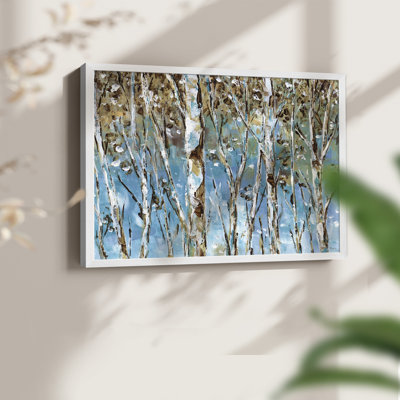 Winter Birch -Framed Print - Restickable