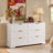 6 Drawers Dresser, 53.15"W Modern Chest of Drawers with Metal Handle-1360958836