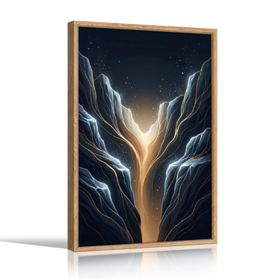 «Mountain Glow», reproduction d'art sur toile, ensemble de 1