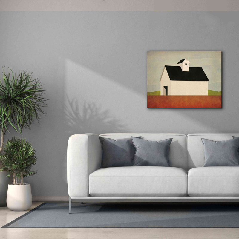 «Fall Barn» par Ryan Fowler, estampe numérique sur toile, H 26 po x l 34 po x P 1,5 po