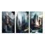 «Futuristic Architectural Brilliance», 3 pièces sur toile-1695572669-1695572668