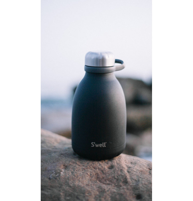 S'well Stainless Steel Roamer Bottle - 40 Fl Oz - Triple-Layered Vacuum-Insulated Containers, Onyx