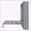 Grand lit escamotable mural avec tablettes-231557820