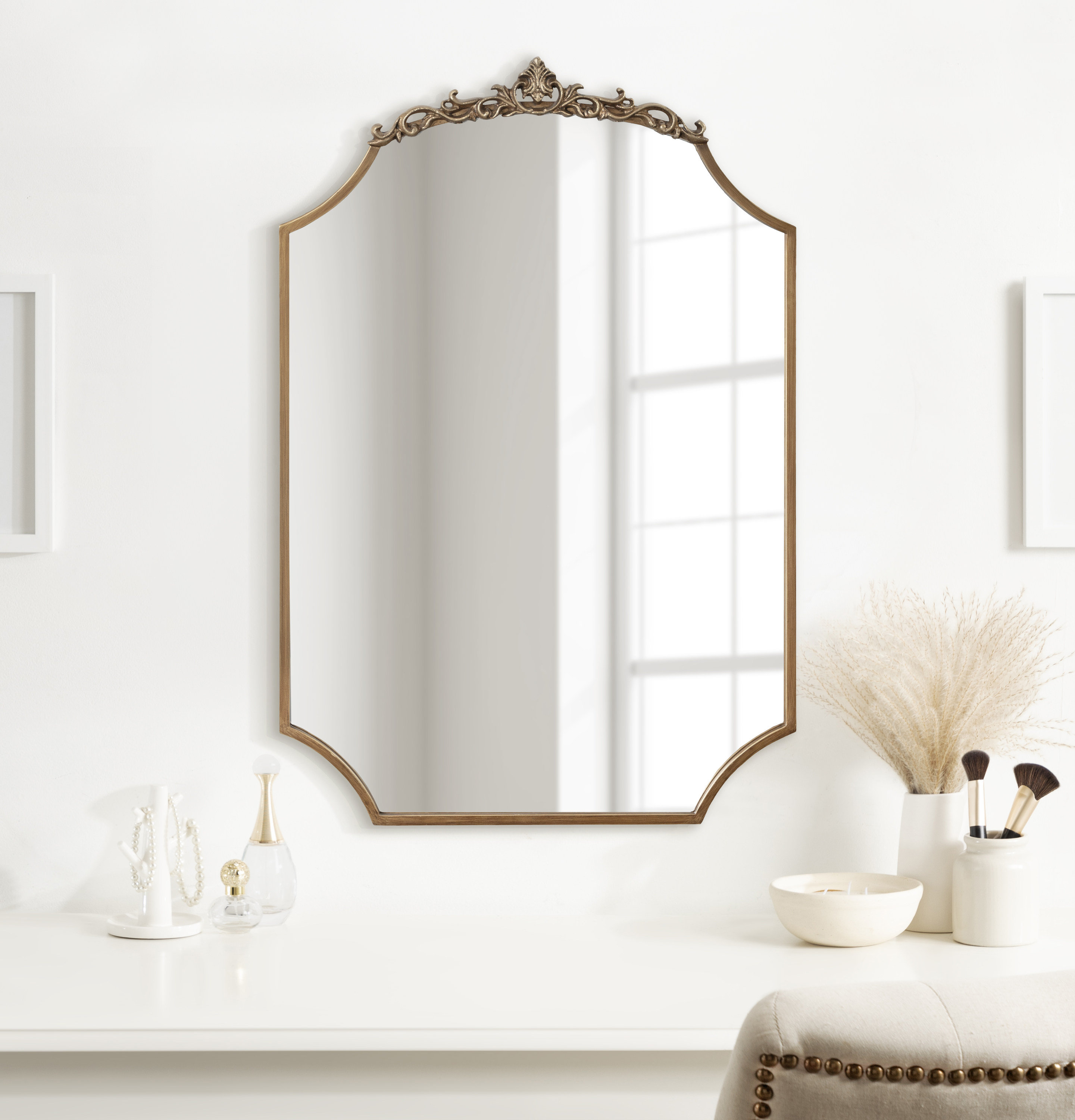 House of Hampton Jervaris Metal Arch Wall Mirror - Wayfair Canada