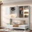 Lit escamotable simple de petite taille, fabrication en bois durable, style moderne