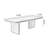 Brown Rectangular Solid Wood Sled Dining Table-1854631719