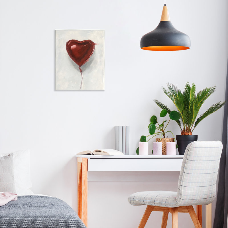 Plaque murale ballon en forme de cœur, design par Ethan Harper