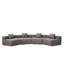 Canapé modulaire courbé en chenille avec 4 coussins-1414345286