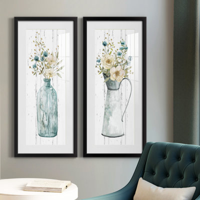 Cadre photo, ensemble de peintures sur papier