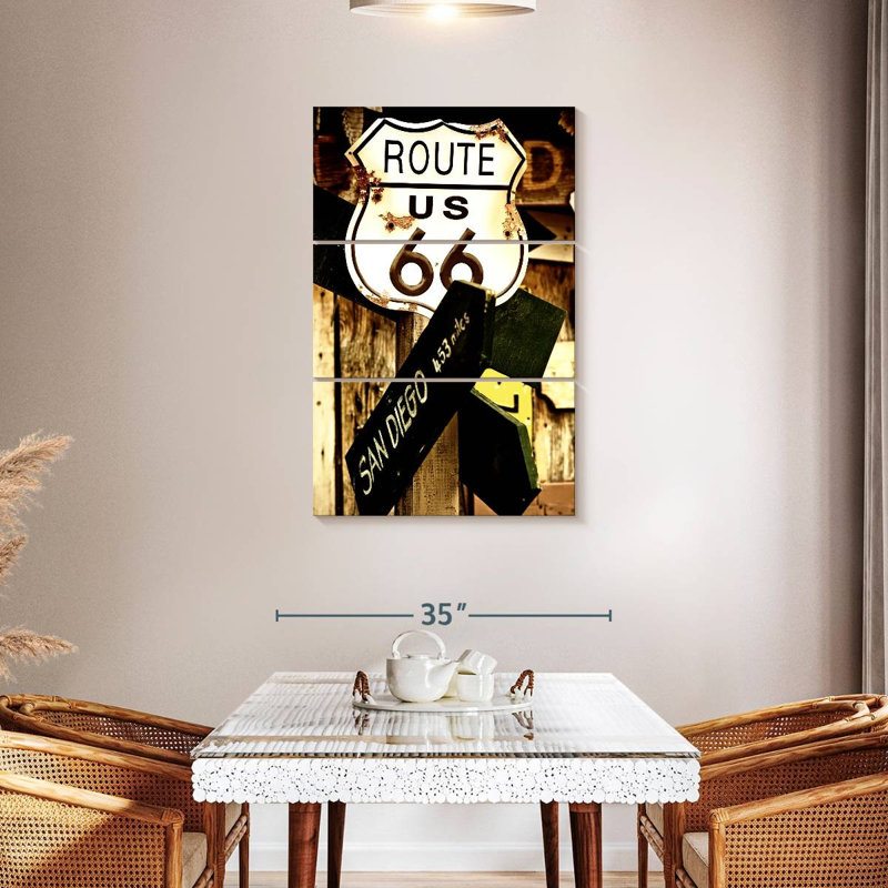 Mehar Route 66 Sign, 45" H x 28" W