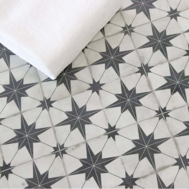 9'' x 9'' x 4mm SPC Peel & Stick Floor Tile Patterned Luxury Vinyl Flooring