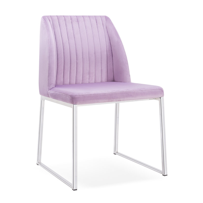 Chaise d'appoint Daphne, Lilas / chrome