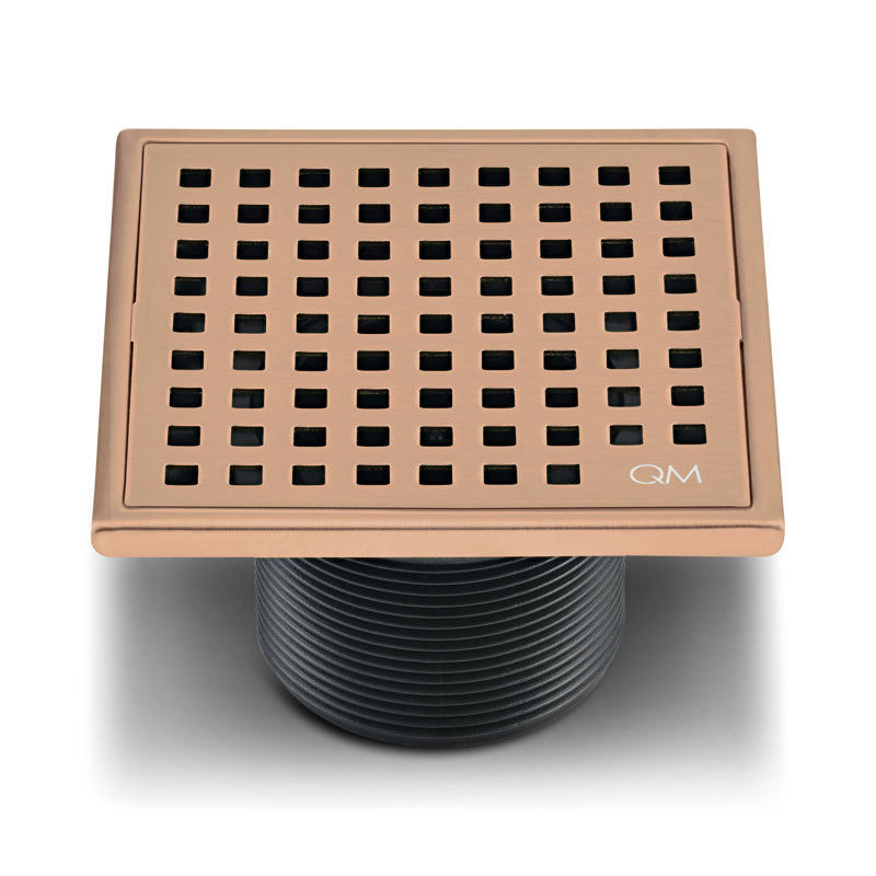 Drain de douche carré Mira par QM Drain, Bronze