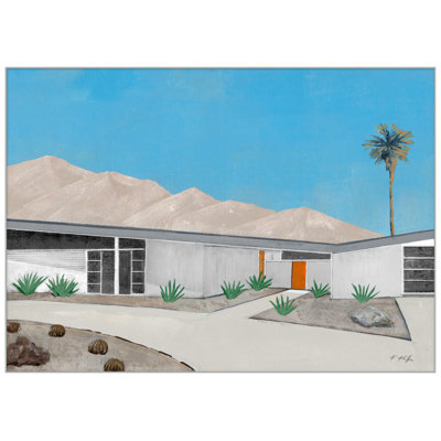 Palm Springs Estate 1 Painting by Christopher Kennedy