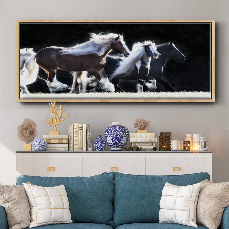 Horse Motion X- Framed Canvas