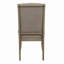 Ensemble de 2 chaises d'appoint de style traditionnel classique avec garniture cloutée capitonnée et garniture cloutée grise
