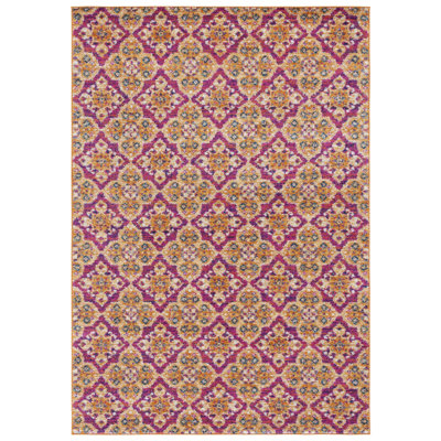 Tapis rose / doré Christa Southwestern