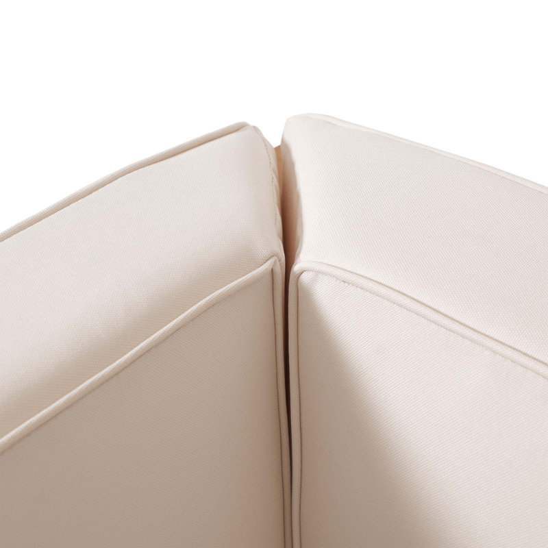 Fauteuil d'angle Brava, Bois, Beige
