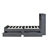 Stylish And Functional Twin Size Storage Bed With Open Shelves And Drawers