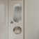 Privacy Door Lever with Rectangular Rosette Keyless Lock