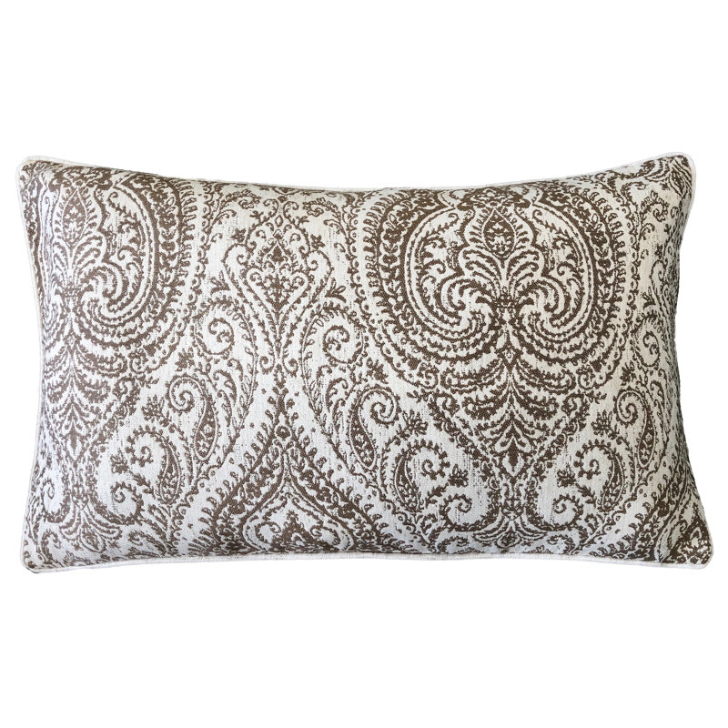 Neasa  Lumbar Pillow Cover & Insert, Mocha