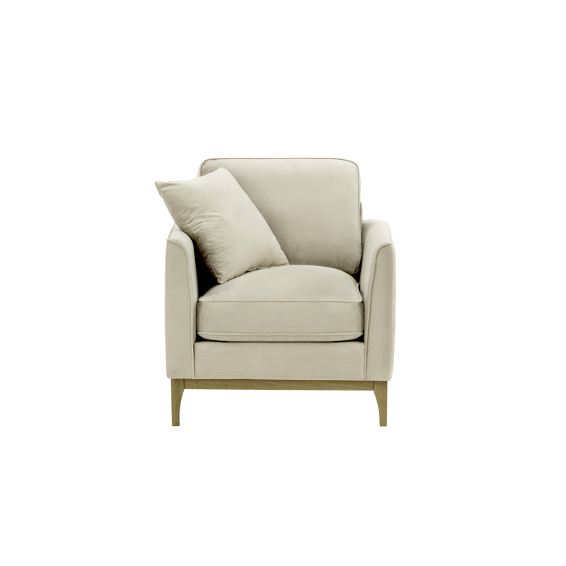 Jaar Upholstered Armchair, Beige, Brown