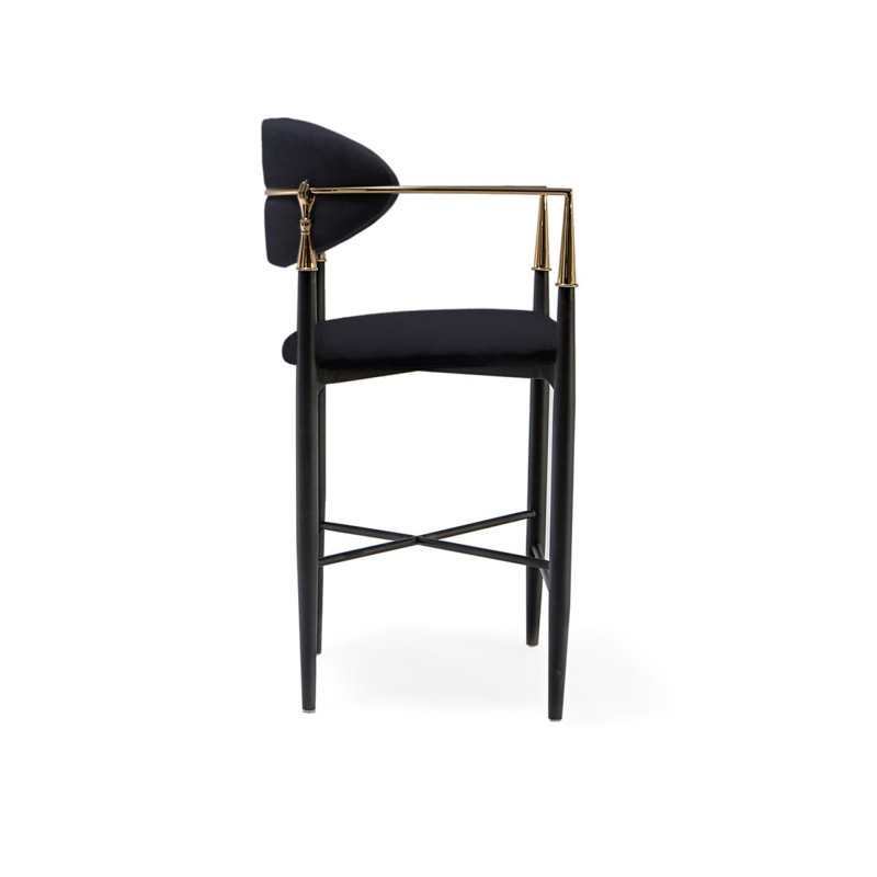 Tabouret Roubi, Noir