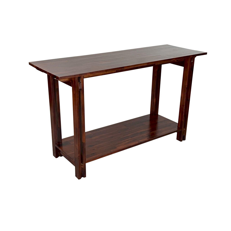 Damius 52'' Solid Wood Console Table, Mahogany