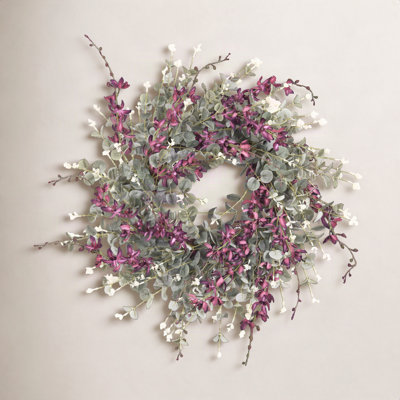 28" Handcrafted Eucalyptus No Holiday Wreath