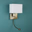 Waltham Mild Steel LED Armed Sconce-37750324