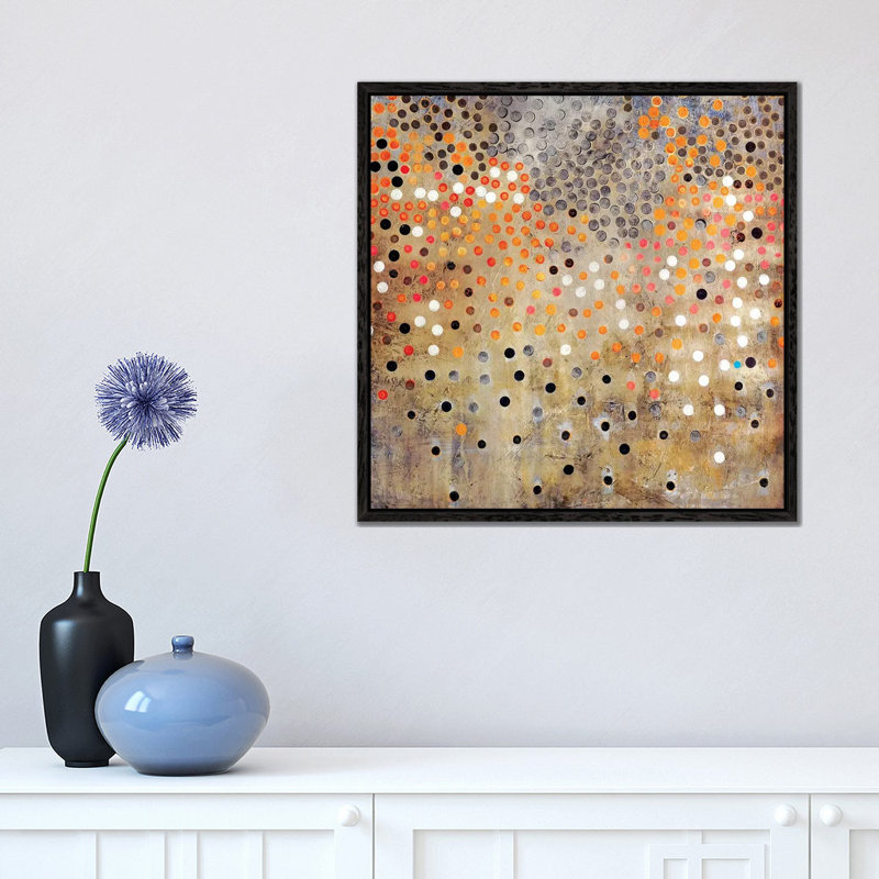 Caviar - Print on Canvas, 45.72 cm H x 45.72 cm W, Black Framed