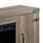 Birmingham Rustic Oak Fireplace with 2 Hinged Barn Door