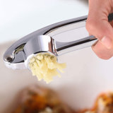 Zulay Kitchen Garlic Press with Soft Easy-Squeeze Ergonomic Handle