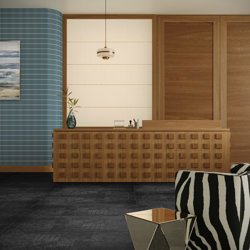 Prints 23.62 In. X 47.24 In. Matte Porcelain Floor And Wall Tile (30.98 Sq. Ft. / Case), Antracite Black