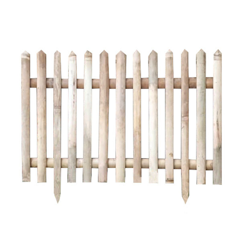 Bordure de pelouse en bambou brun clair H 30 po x l 36 po