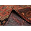 Tapis noir et rouge Andelz 4 pi 4 po x 8 pi 4 po