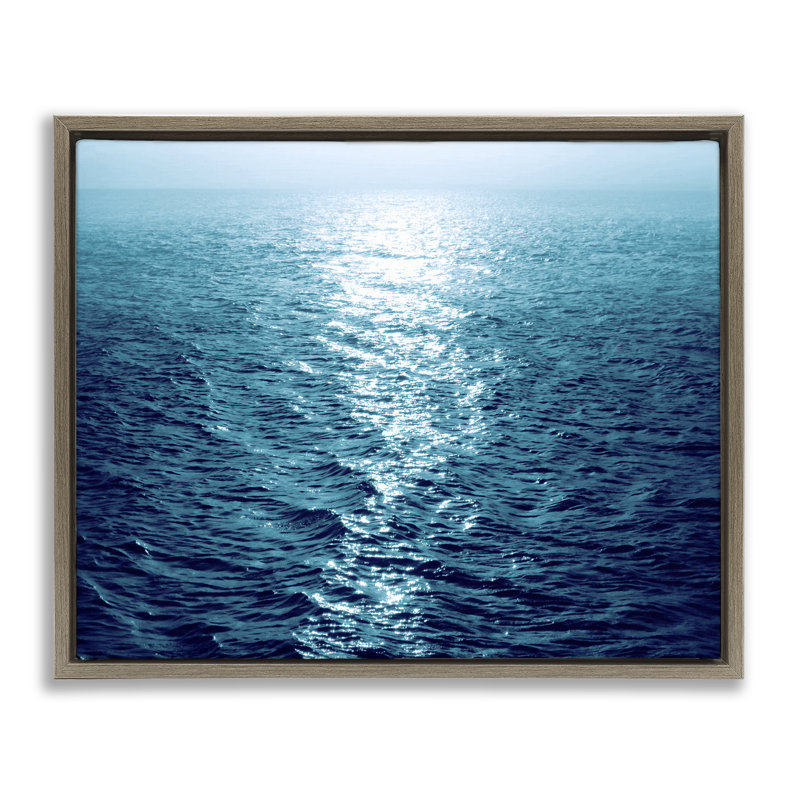 Toile flottante encadrée dorée par Sun, Cadre flottant orme Montalcino, H 25 po x l 31 po