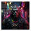 Art mural en verre Trinx «Cyberpunk Orc Shaman» par r3darch0n, 24 po x 24 po-300274499