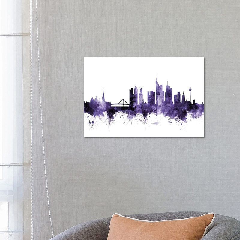 Frankfurt, Germany Skyline by Michael Tompsett - Wrapped Canvas Print, 66.04 cm H x 45.72 cm W